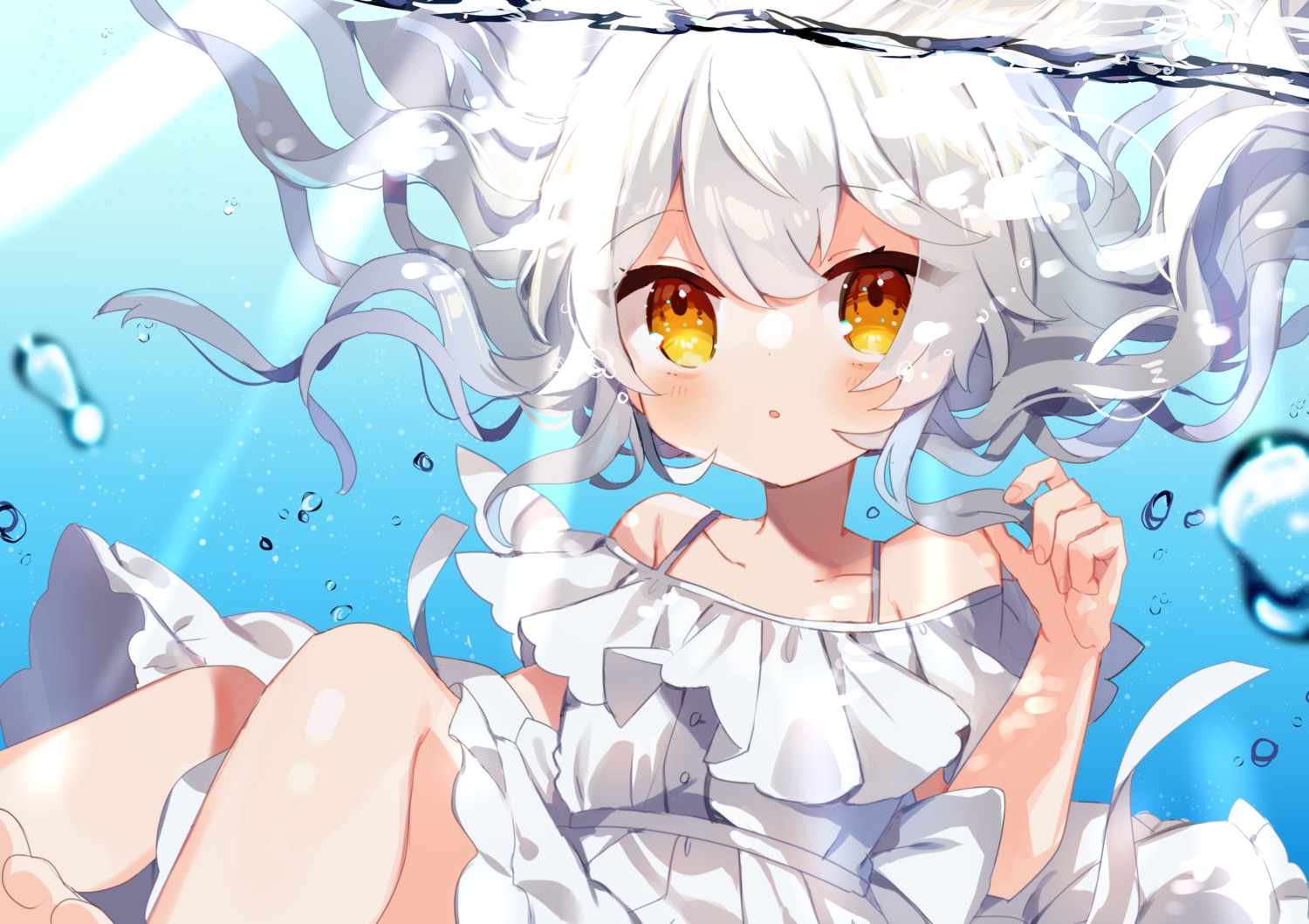 dress, noi_mine, skirt_lift, summer_dress, wet