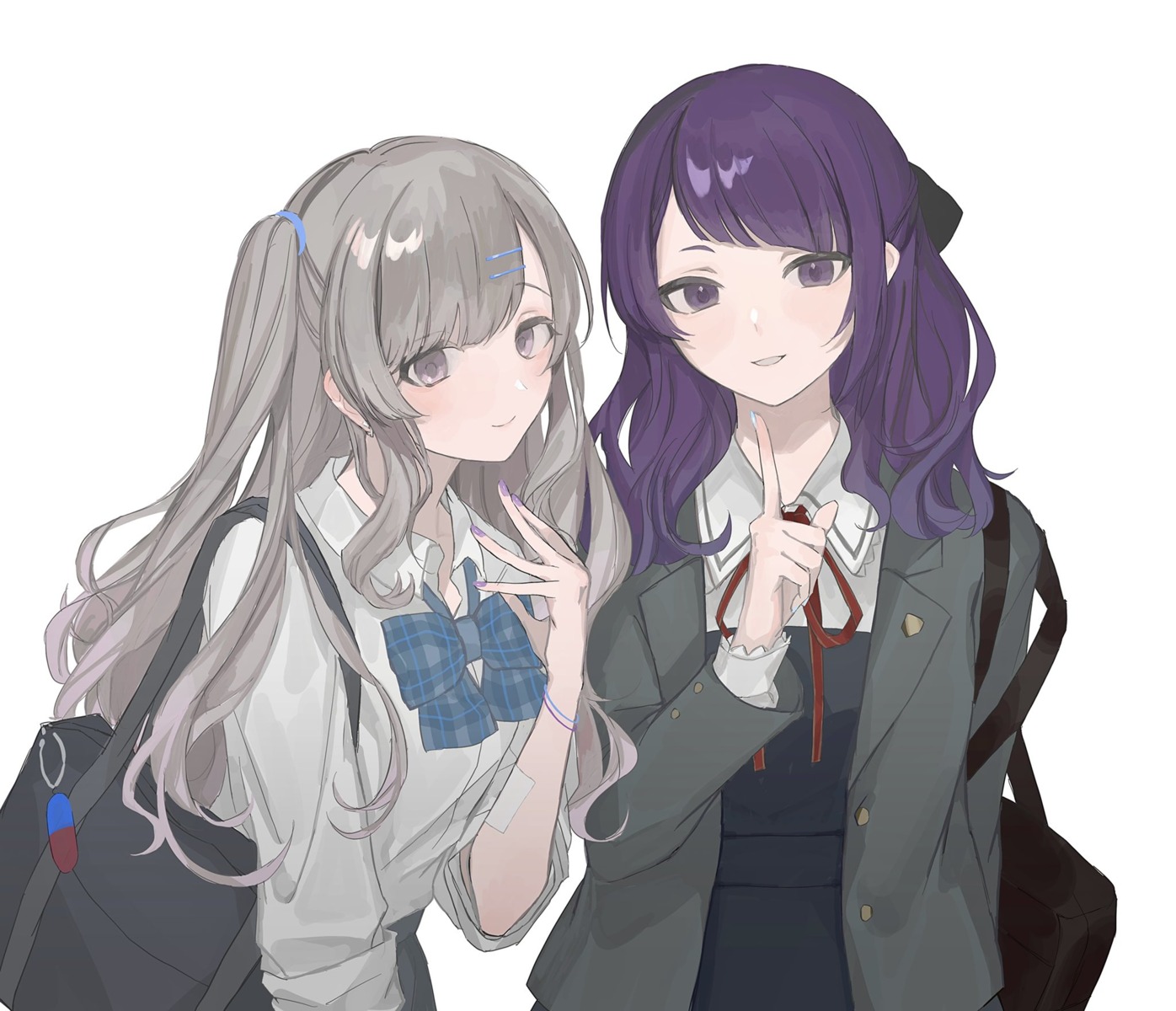 nashiamengo, seifuku, tanaka_mamimi, the_idolm@ster, the_idolm@ster_shiny_colors, yuukoku_kiriko