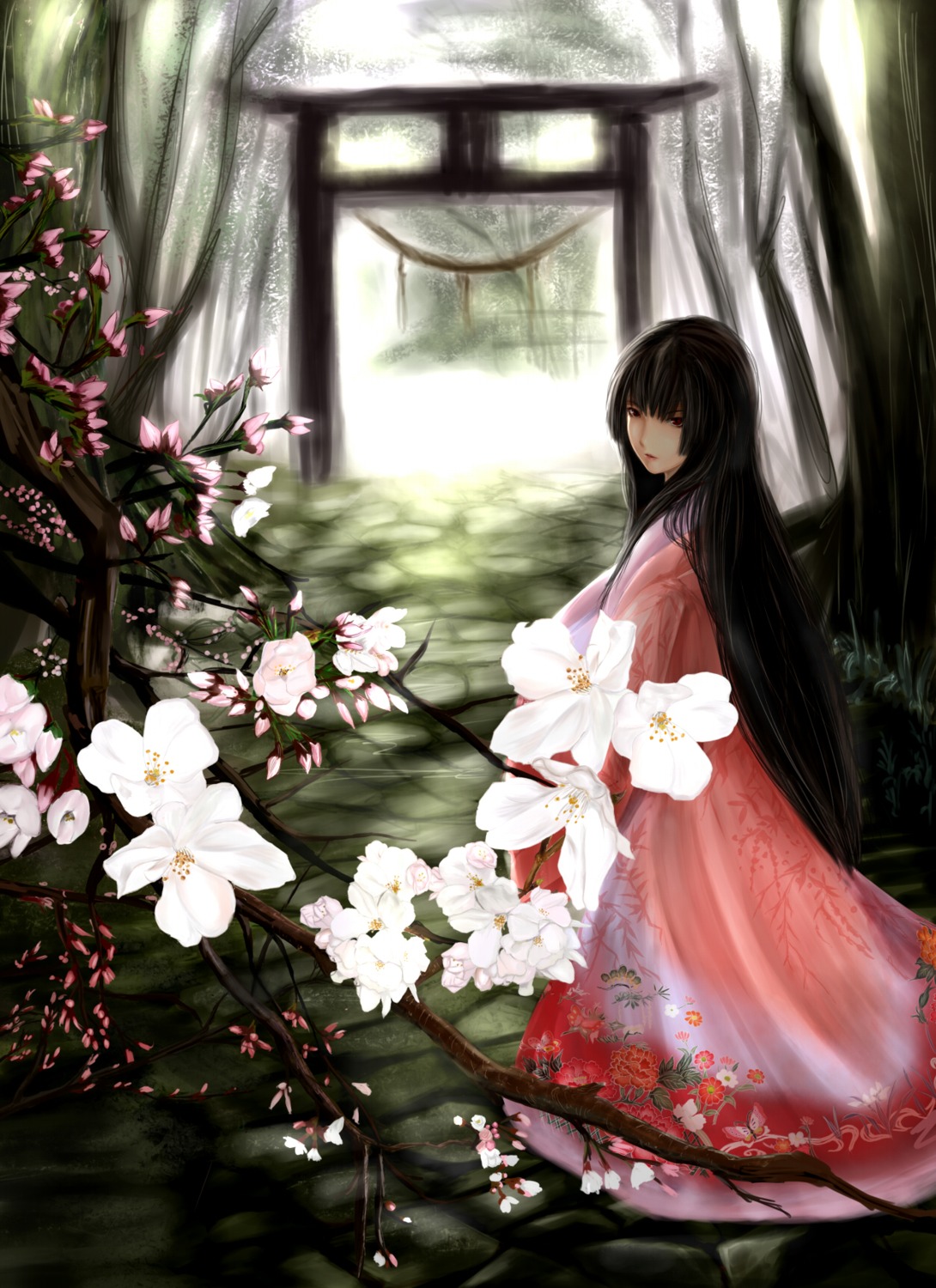 jiro, kimono, landscape