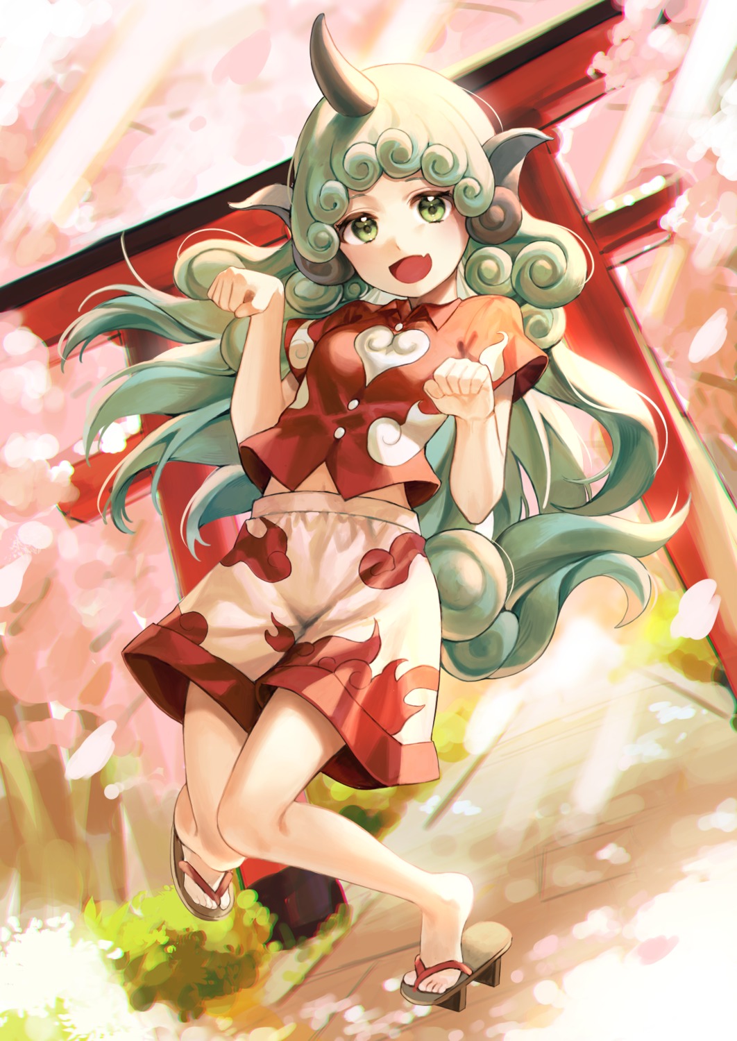 horns, jill_07km, komano_aunn, touhou