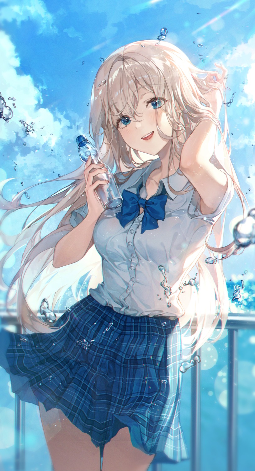 see_through, seifuku, skirt_lift, ttosom