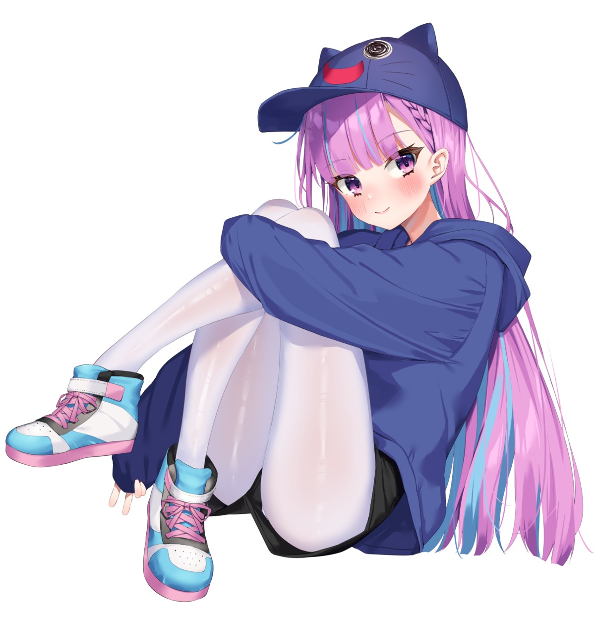 hololive, k_mugura, minato_aqua, pantyhose