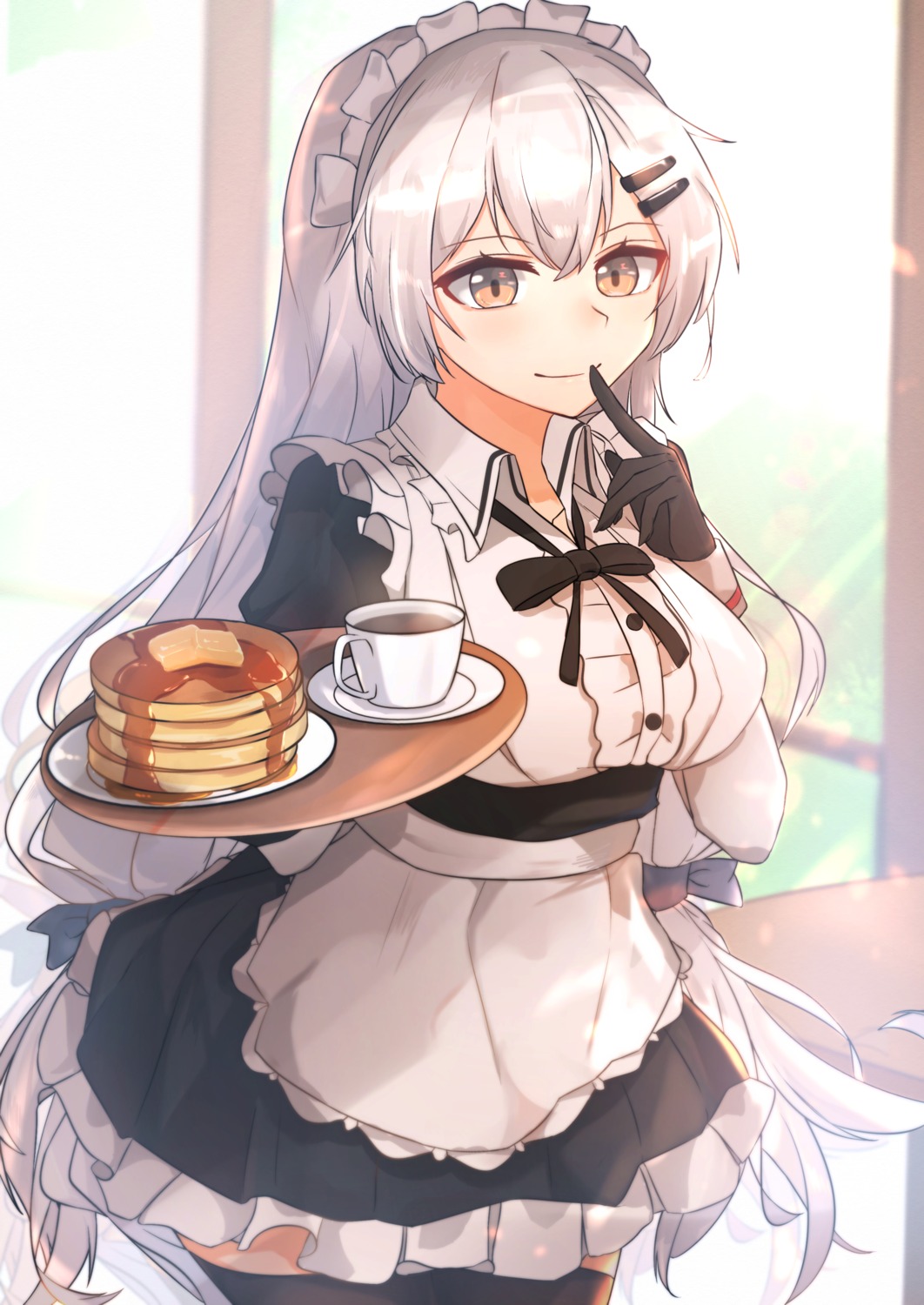 girls_frontline, maid, muteppona_hito, svd_(girls_frontline), thighhighs