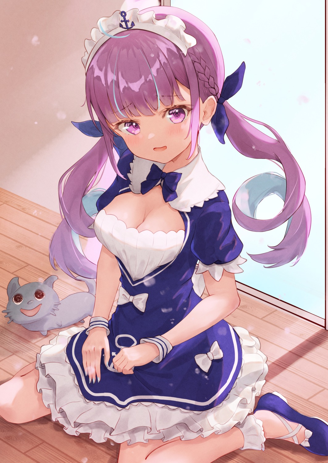 fue_(lars0713), hololive, maid, minato_aqua, neko