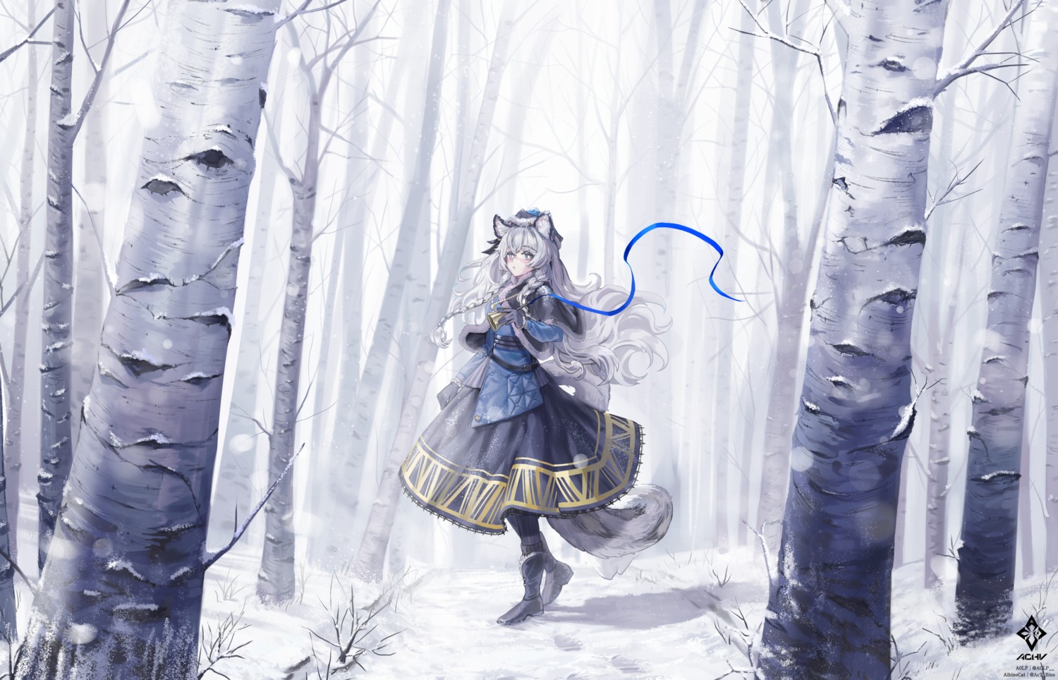 a0lp, animal_ears, arknights, pramanix_(arknights), tail