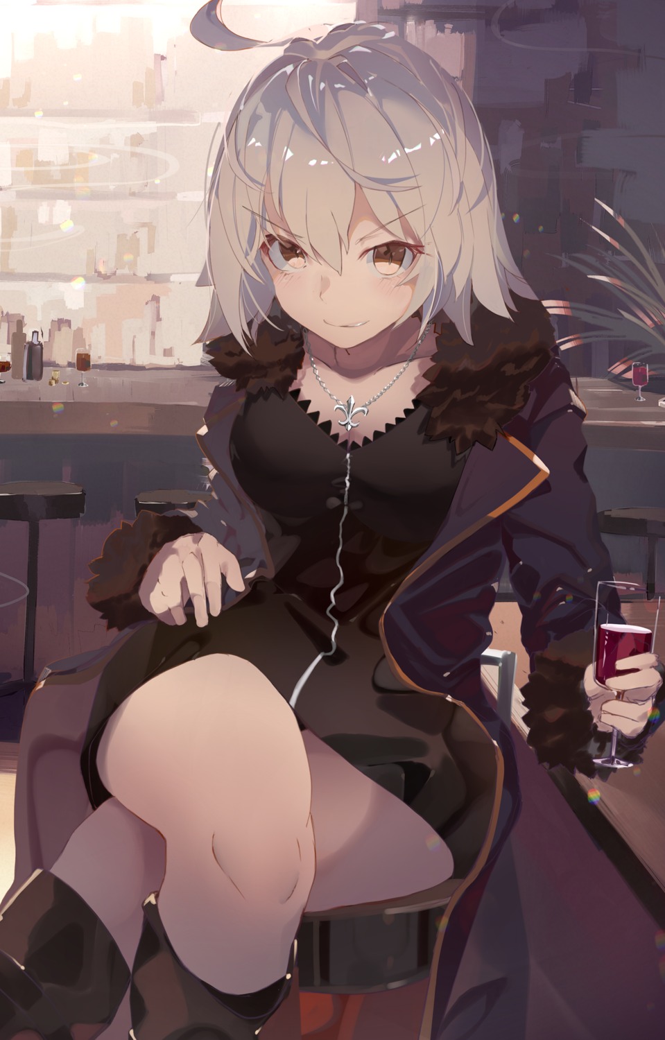 fate/grand_order, jeanne_d'arc, jeanne_d'arc_alter_(fate), same_(sendai623), skirt_lift