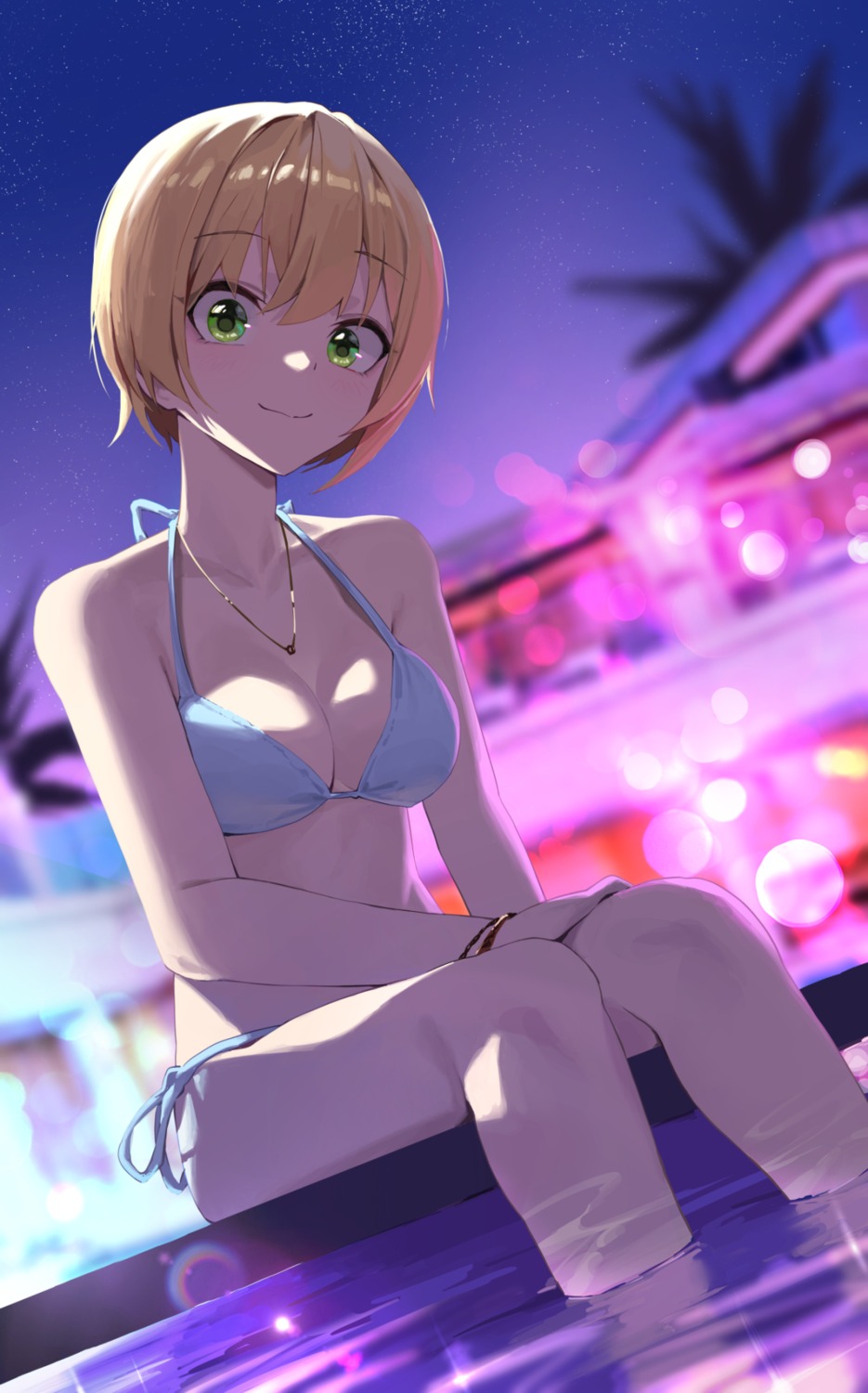 bikini, mansu_(user_pnmp4287), miyamoto_frederica, swimsuits, the_idolm@ster, the_idolm@ster_cinderella_girls, wet