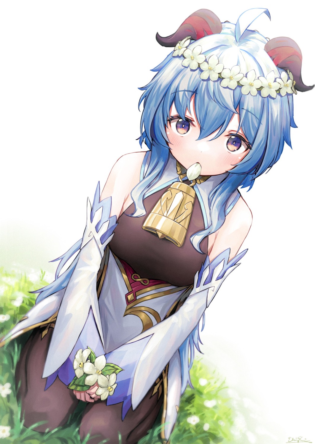 asian_clothes, ebiri_fy, ganyu, genshin_impact, horns