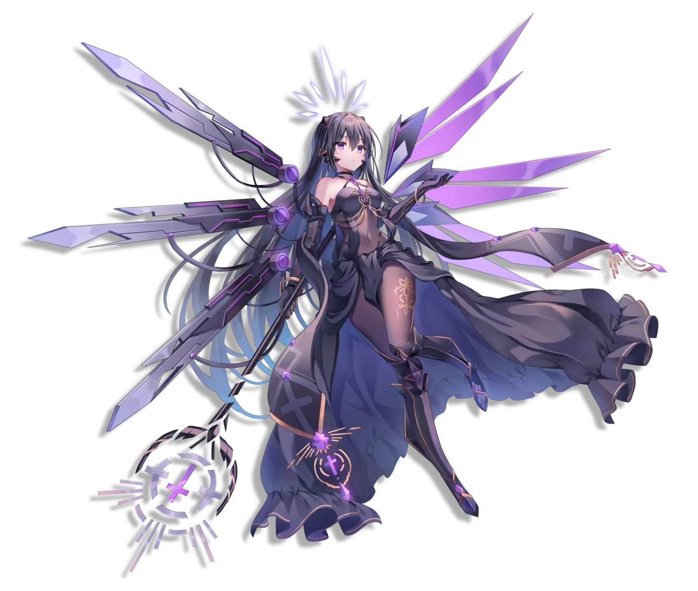 armor, bodysuit, gin_(gin937), weapon, wings