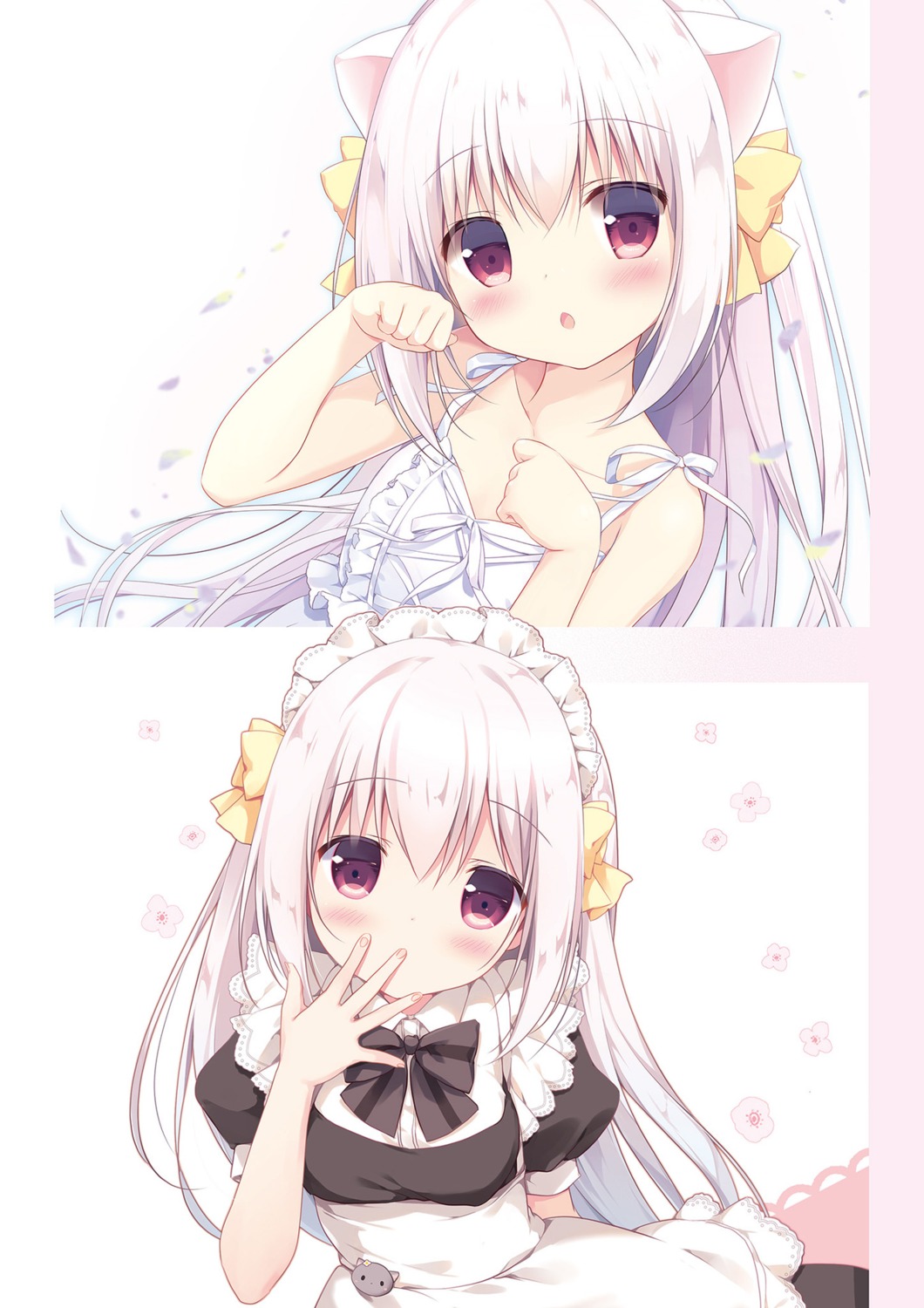 animal_ears, dress, inae_koron, maid, miyasaka_naco, nekomimi, summer_dress