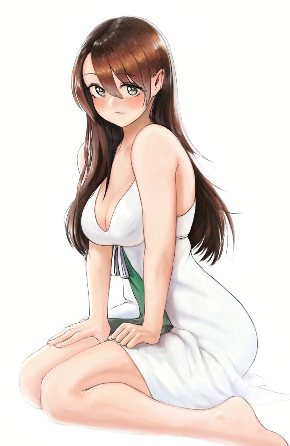 agent_aika, aika_(series), azelweien, black_delmo, dress, naomi_(agent_aika), no_bra