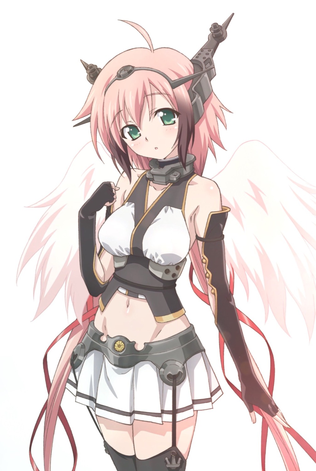 ikaros, sora_no_otoshimono, stockings, thighhighs, watanabe_yoshihiro, wings