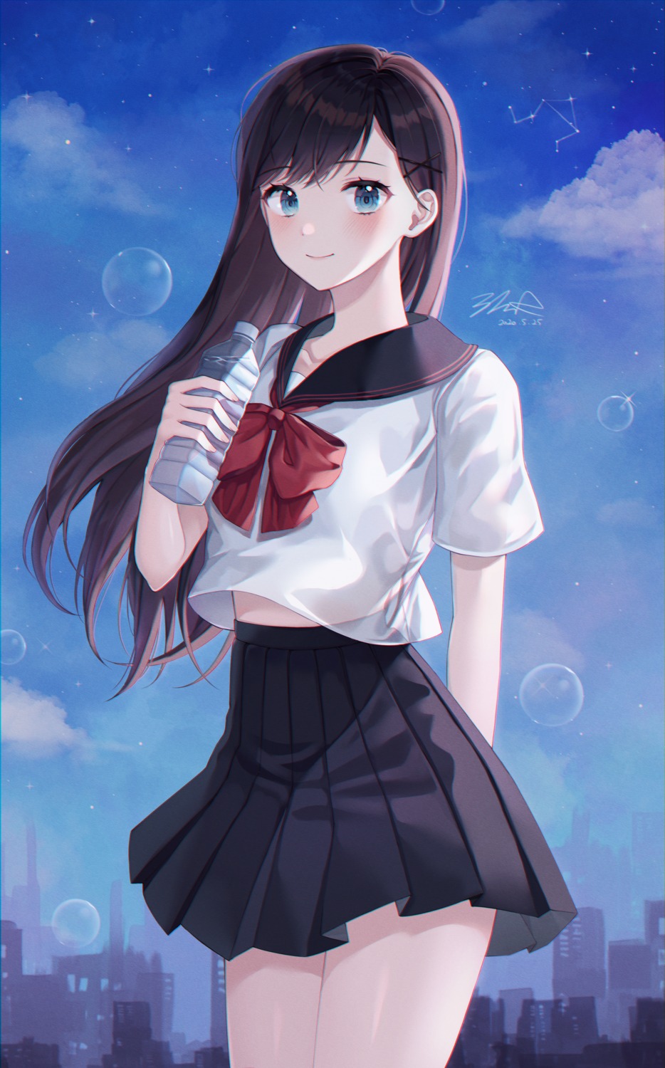 monjja, see_through, seifuku