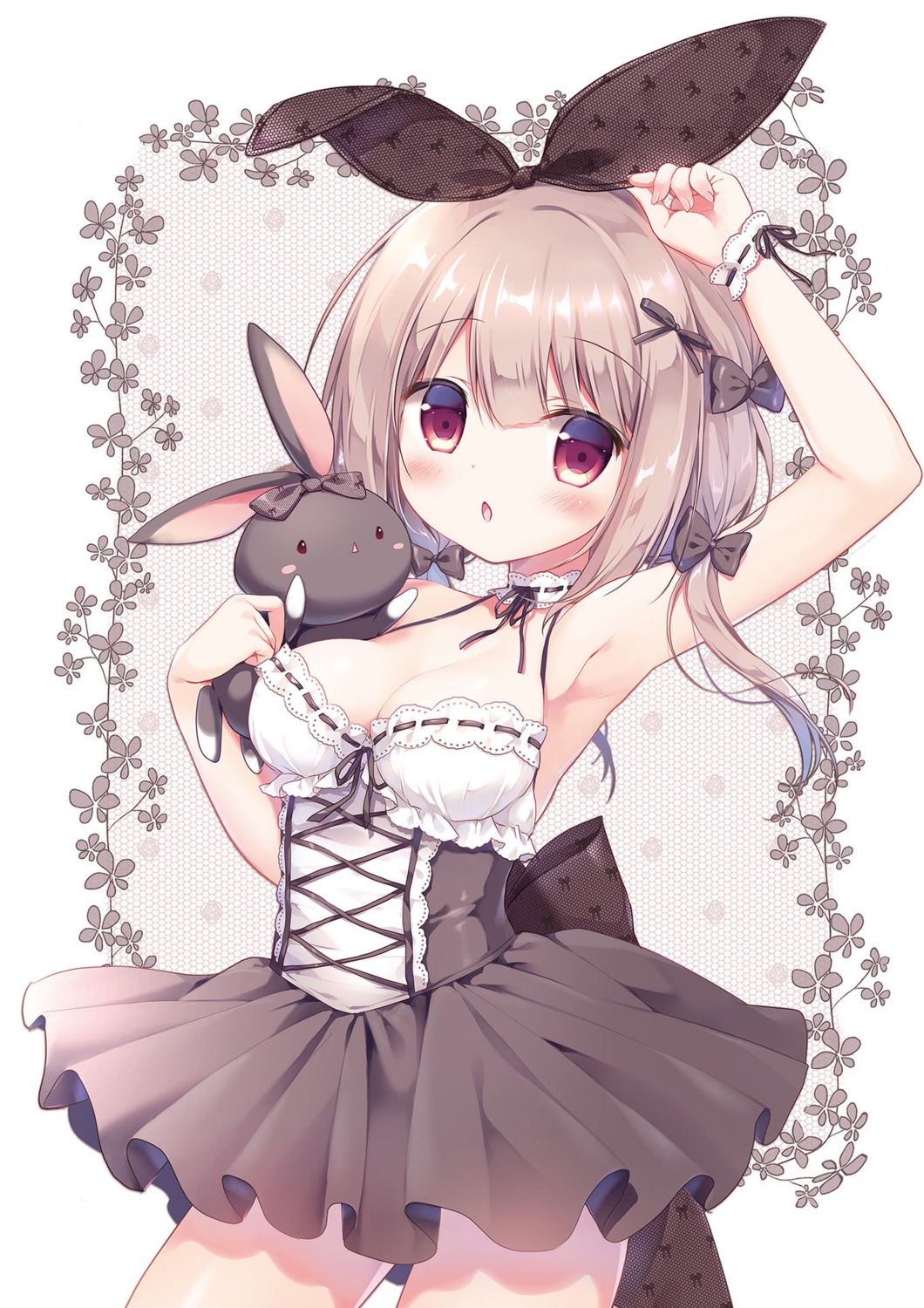 animal_ears, bunny_ears, dress, mana_(canvas+garden), miyasaka_naco