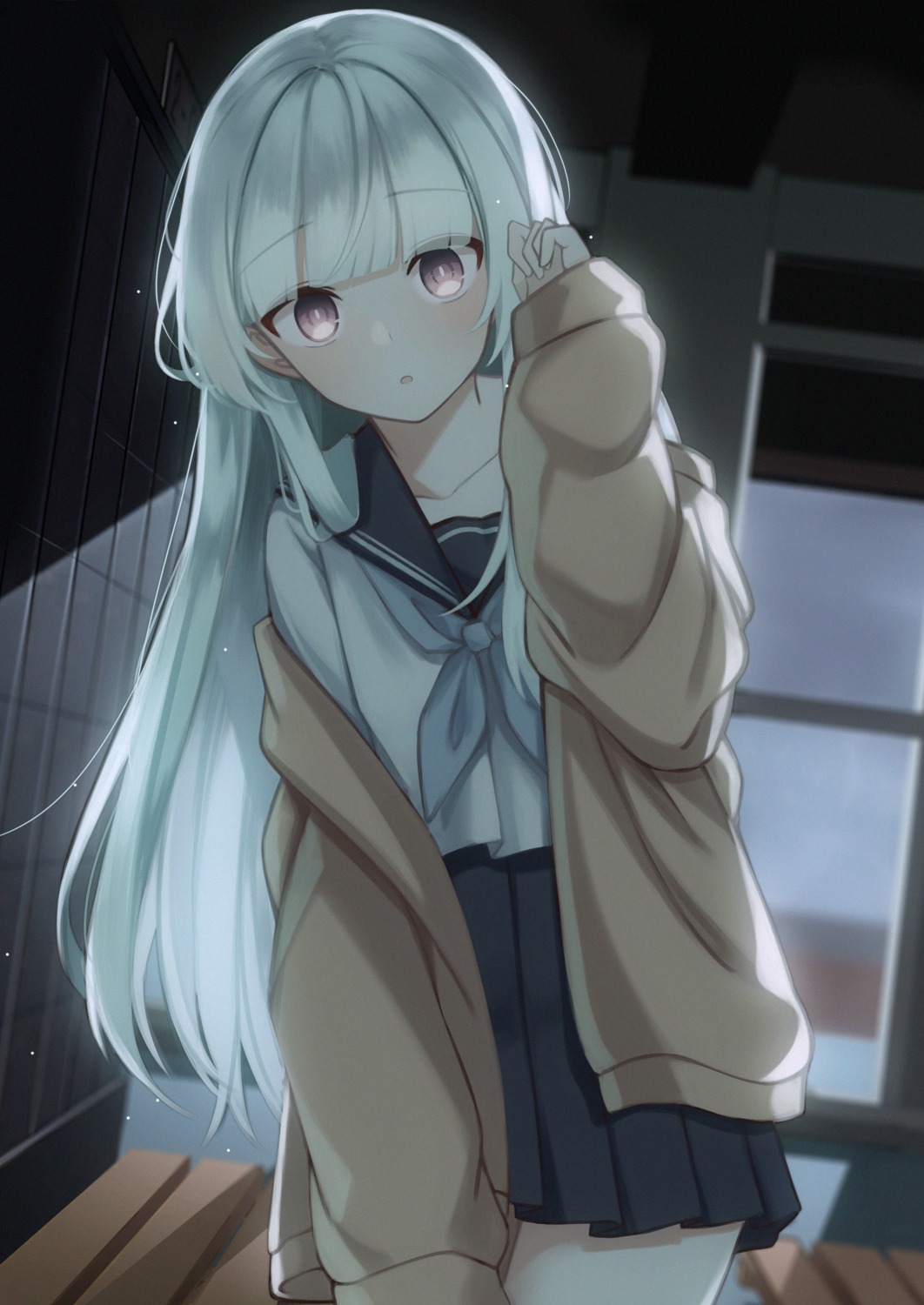 karou_(lhscck302), seifuku, sweater