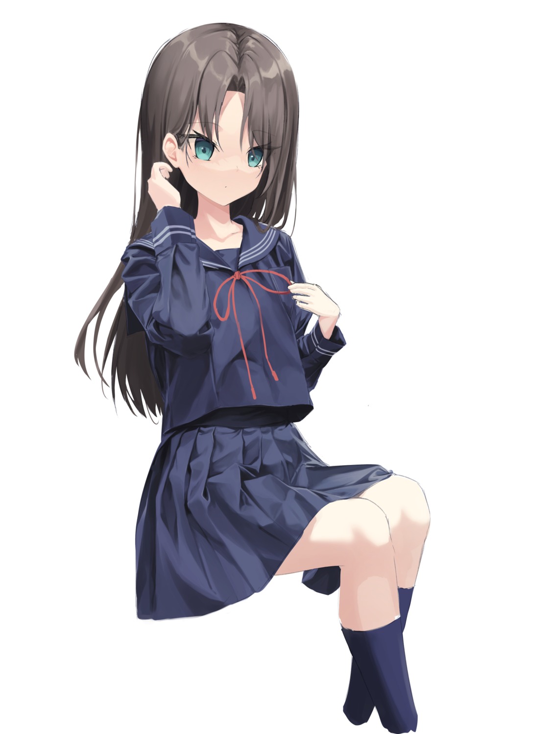 mame_(hyeon5117), seifuku, skirt_lift