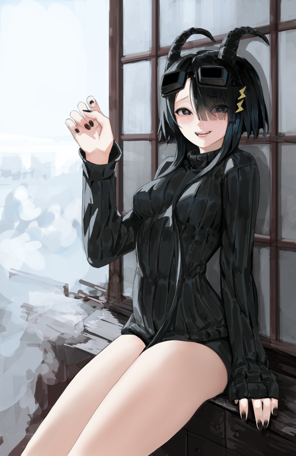 egk513, horns, megane, sweater