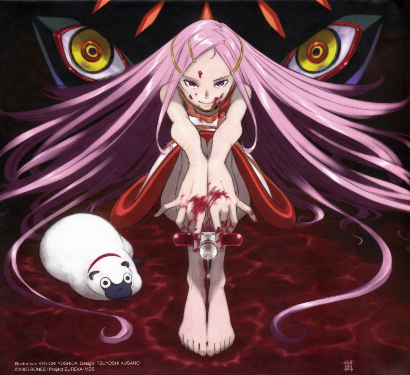 anemone, blood, dress, eureka_seven, feet, gulliver, mecha, nirvash_typetheend, yoshida_kenichi