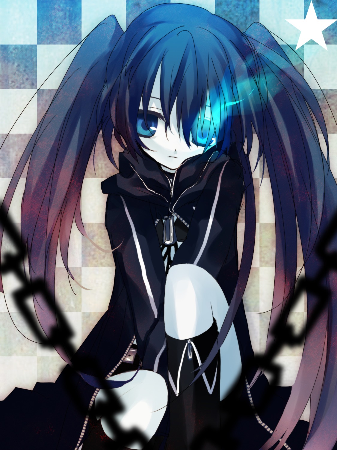 black_rock_shooter, black_rock_shooter_(character), hanepochi, vocaloid