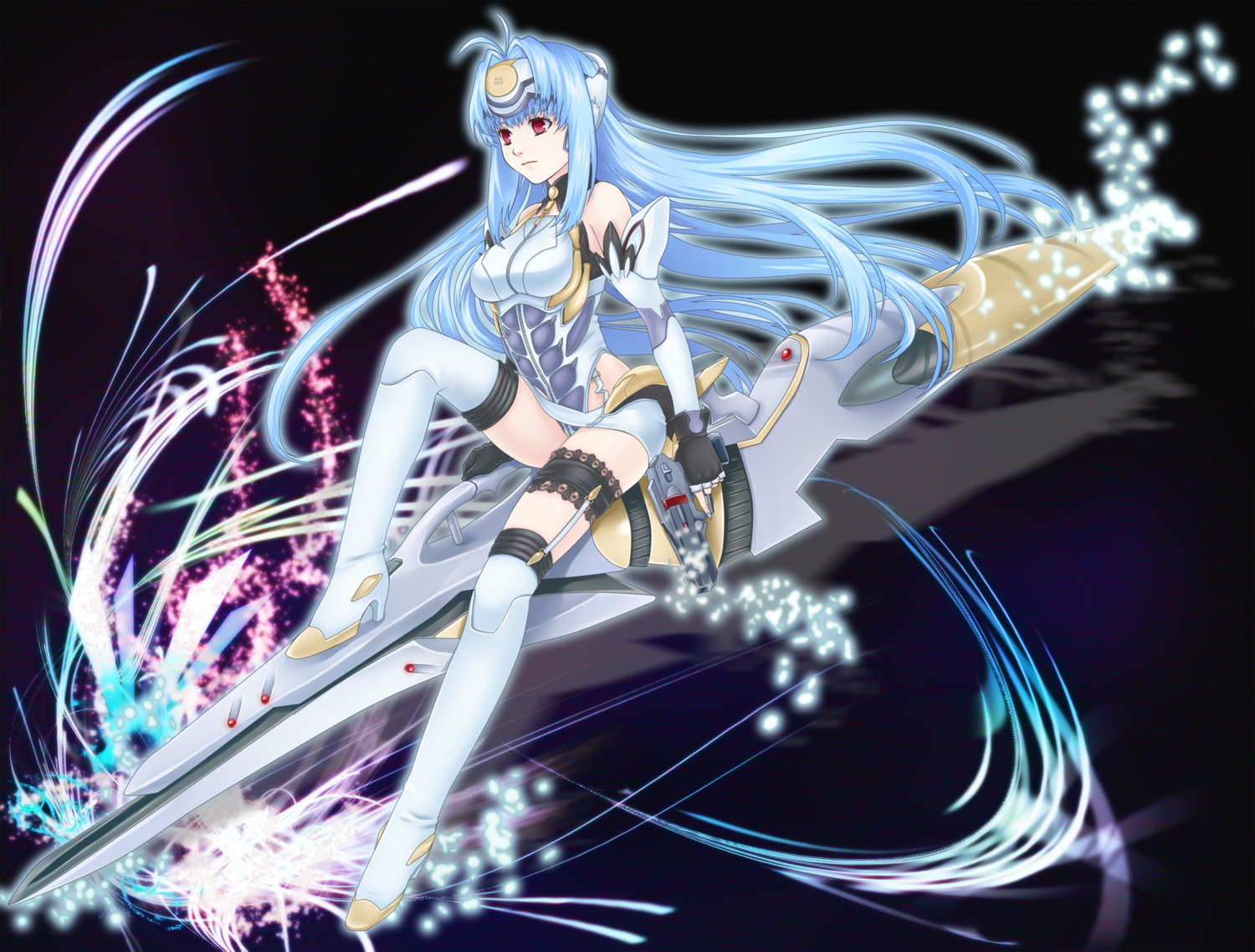 kos-mos, ohse, thighhighs, xenosaga