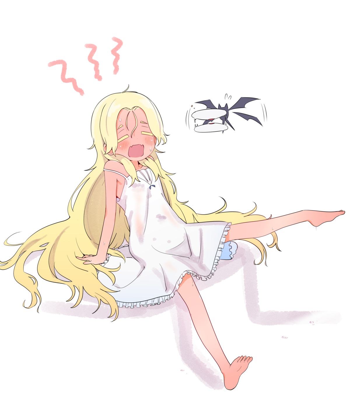 dress, luke_(dydansgur), no_bra, skirt_lift, summer_dress