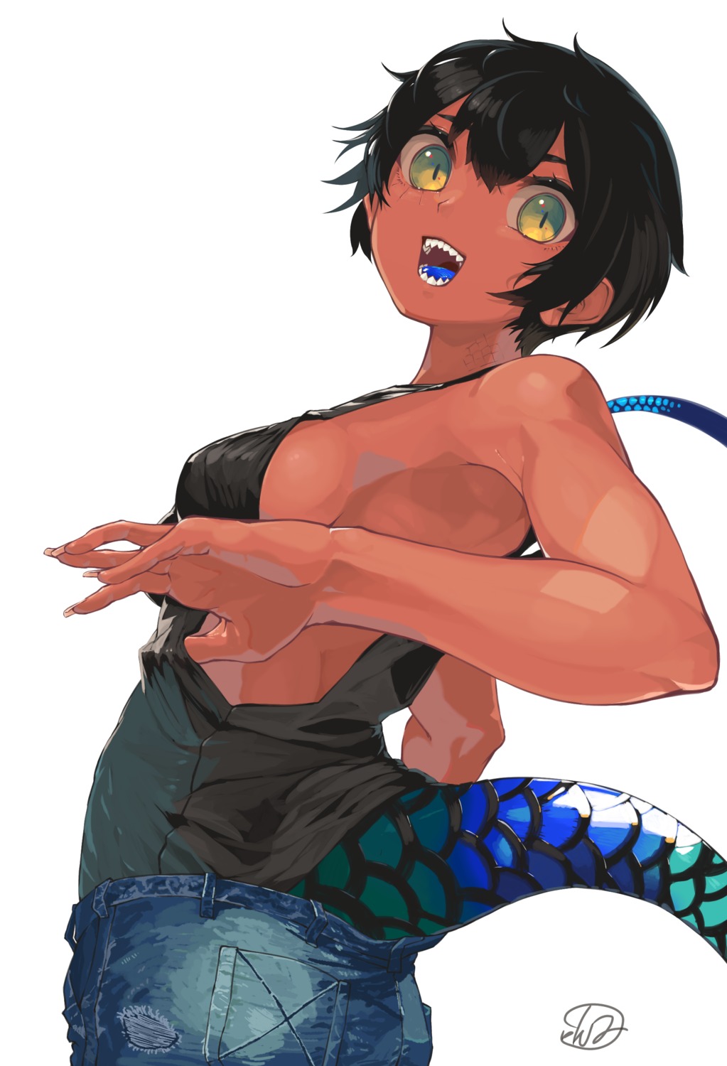 no_bra, tail, yunimaru