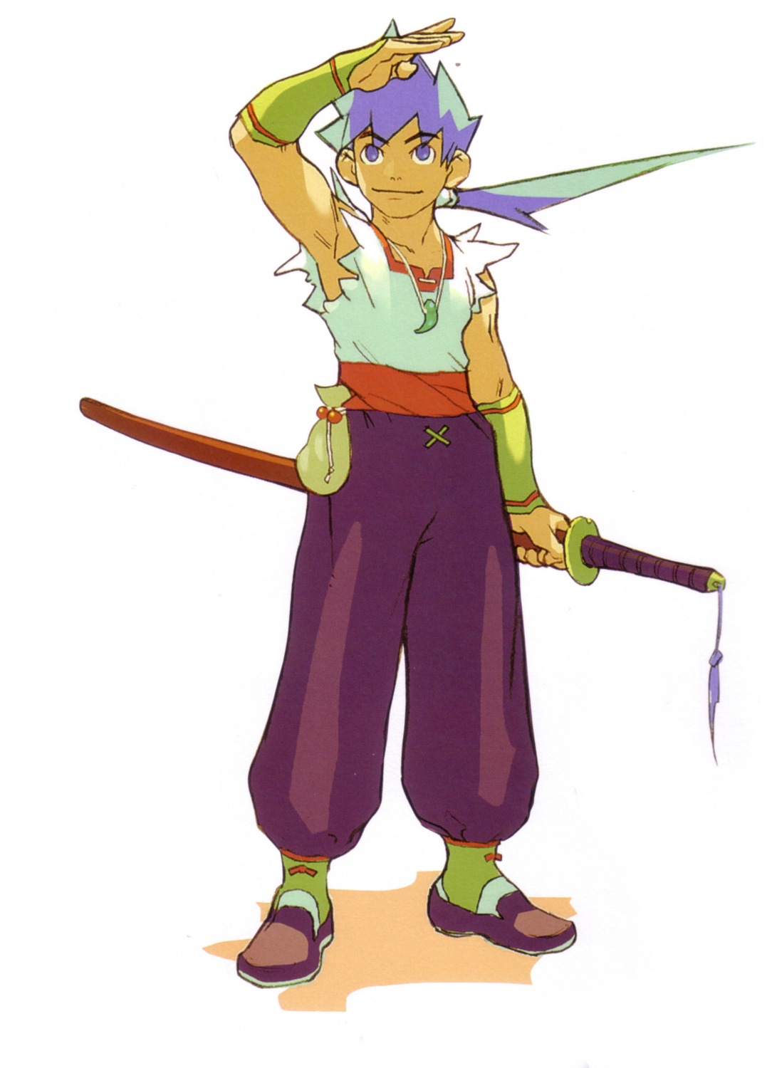 breath_of_fire, breath_of_fire_iv, male, ryuu_(breath_of_fire_iv), sword, yoshikawa_tatsuya