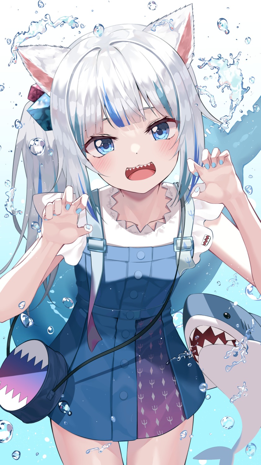 animal_ears, gawr_gura, hololive, hololive_english, kanzi, nekomimi, tail
