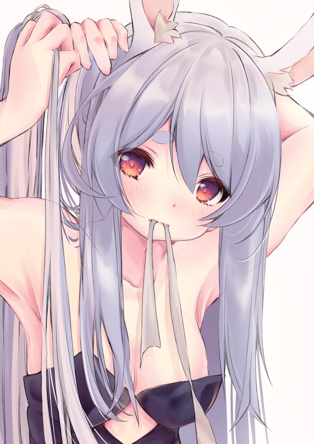 animal_ears, bunny_ears, bunny_girl, hololive, moizumi_shipon, no_bra, usada_pekora