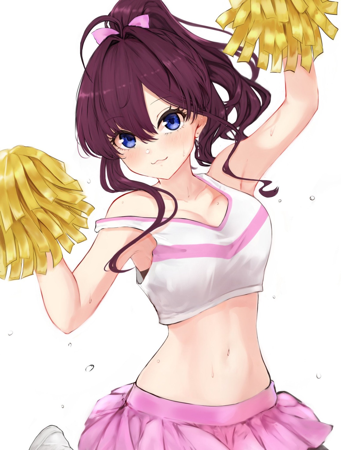 cheerleader, cleavage, ichinose_shiki, lamp_p9, the_idolm@ster, the_idolm@ster_cinderella_girls
