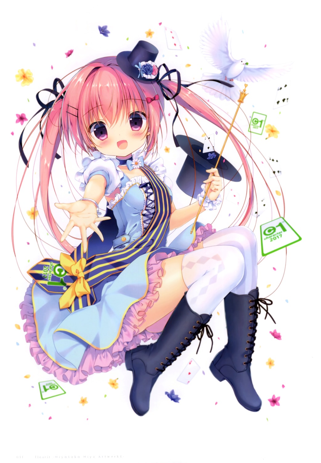 miyasaka_miyu, niwasaka_rira, thighhighs
