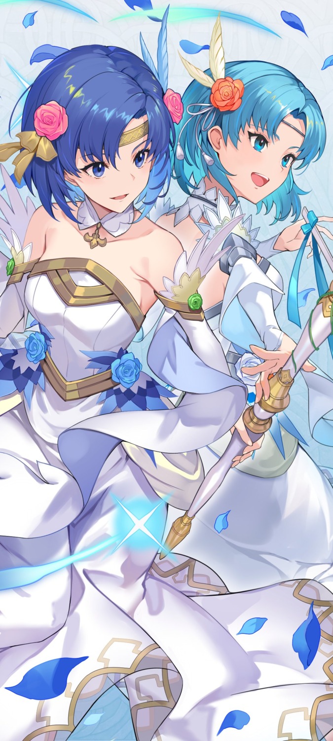 catria, dress, fire_emblem, fire_emblem:_rekka_no_ken, fire_emblem_echoes, kakage, nintendo, no_bra, see_through, skirt_lift, thea_(fire_emblem), weapon