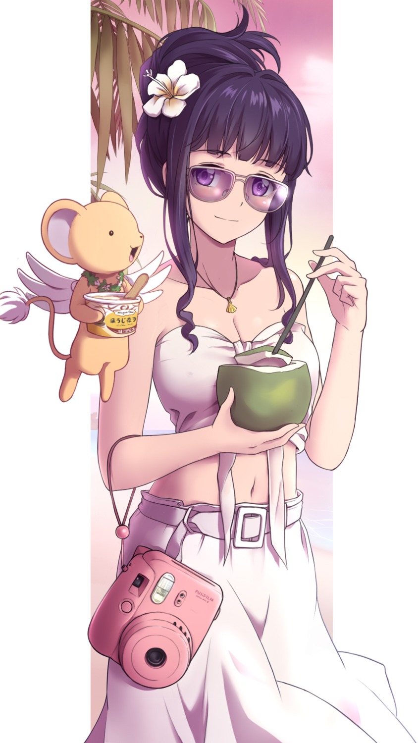 card_captor_sakura, cleavage, daidouji_tomoyo, kerberos, laofuzi_dai_bansho, megane
