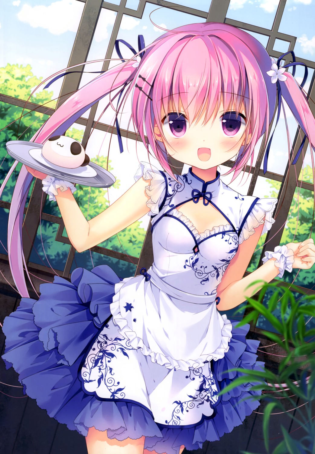 miyasaka_miyu, niwasaka_rira, waitress