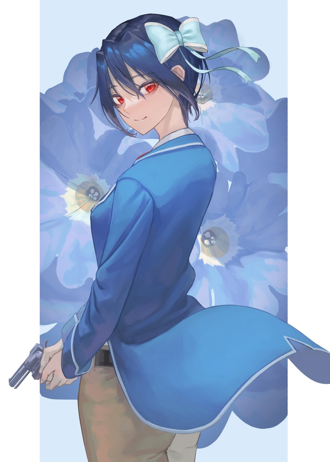 gun, makitoshi0316, nisekoi, seifuku, tsugumi_seishirou