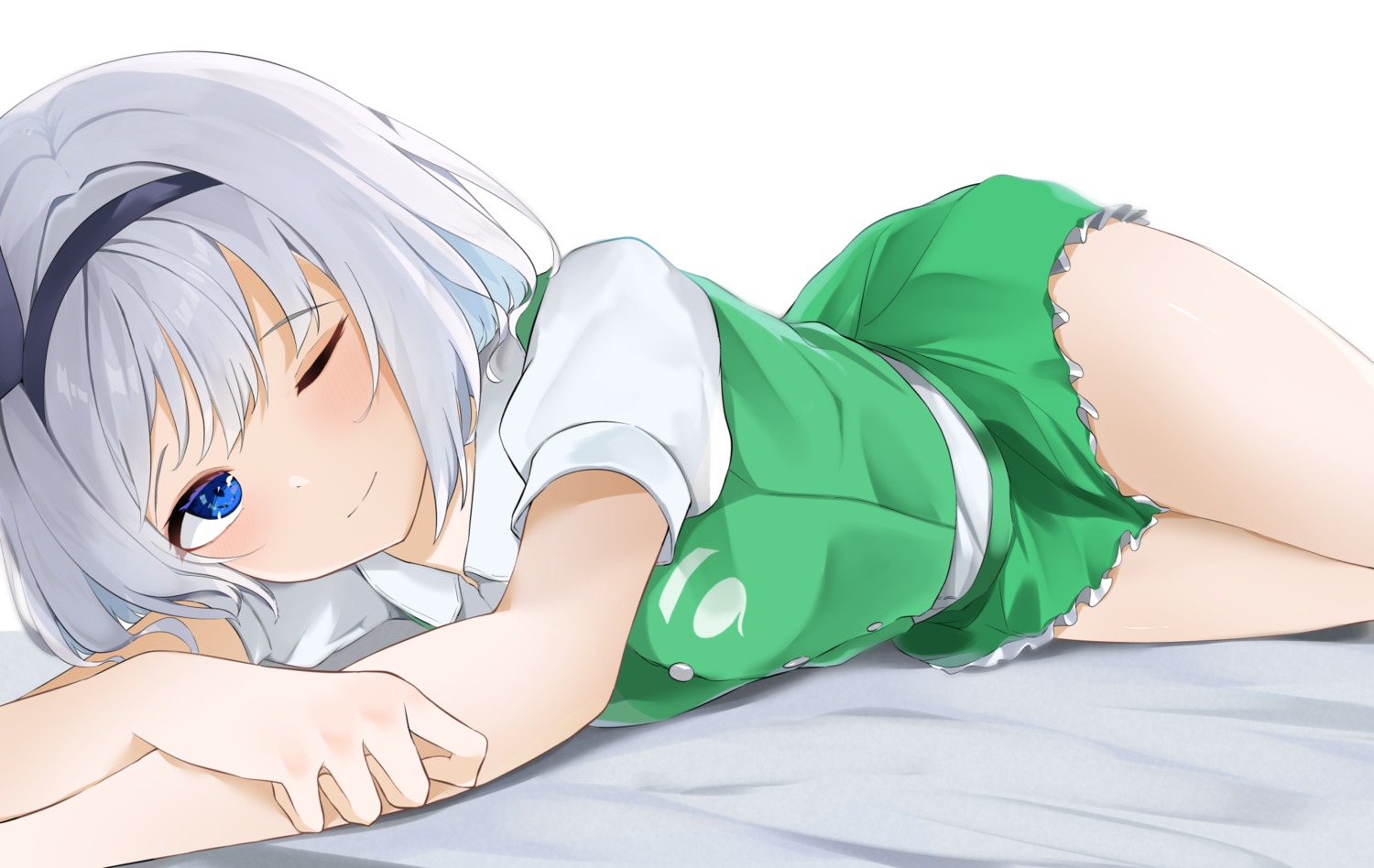 258n, konpaku_youmu, skirt_lift, touhou