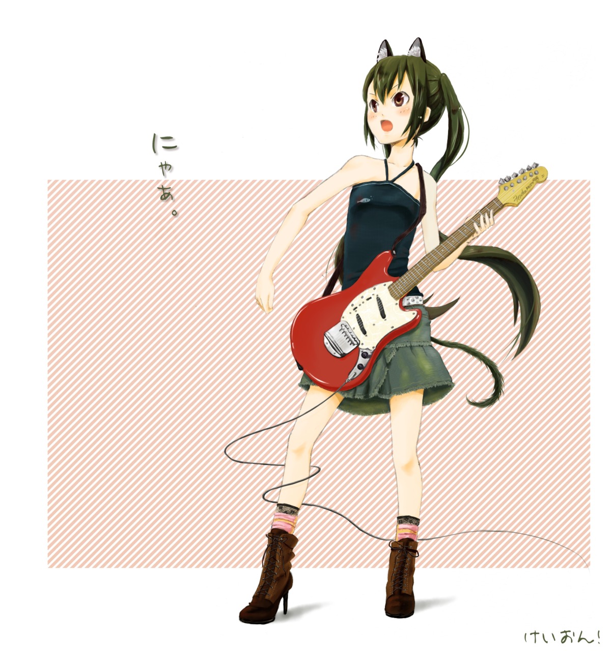 animal_ears, k-on!, kokuyou, nakano_azusa, nekomimi