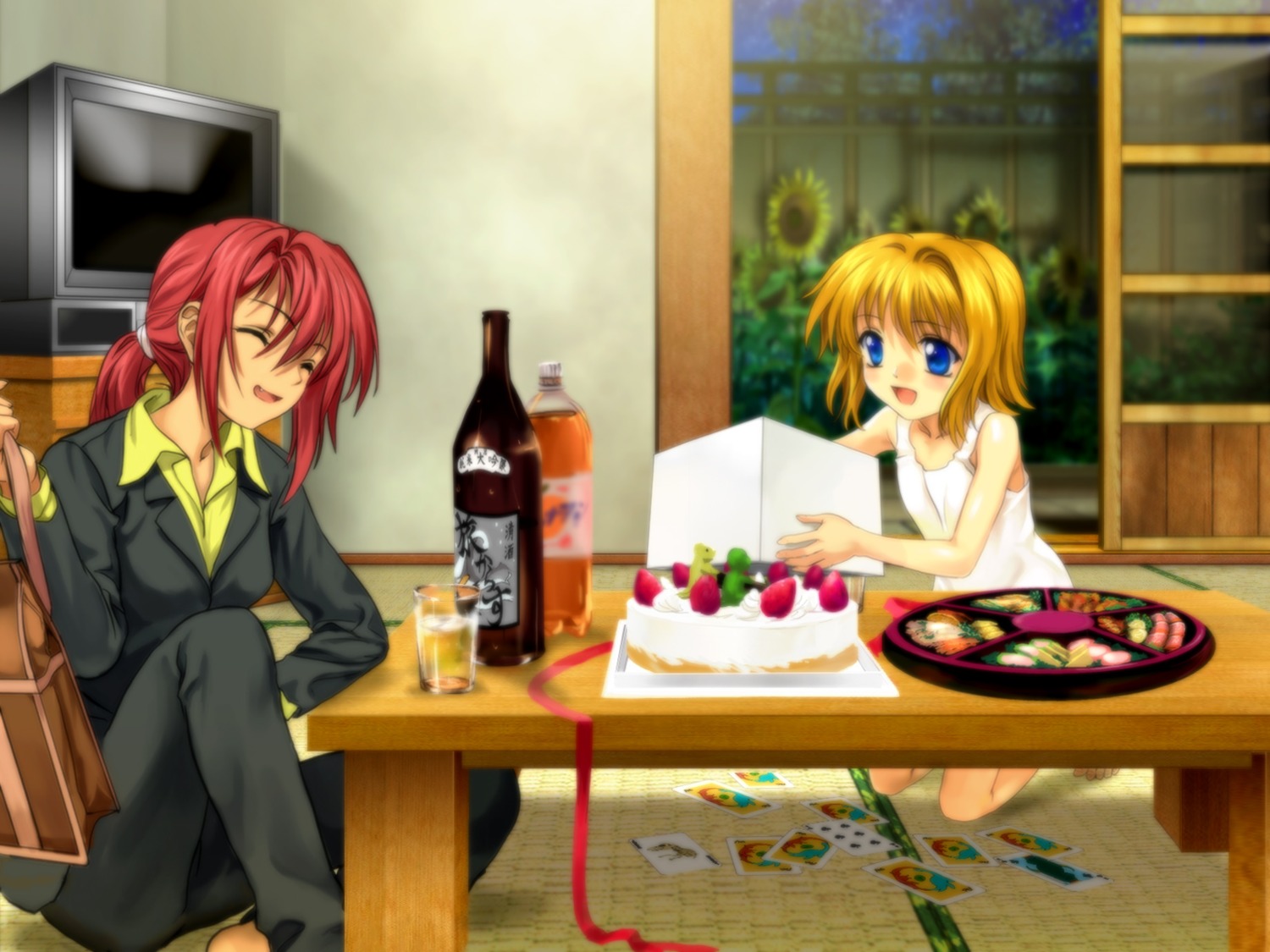 air, kamio_haruko, kamio_misuzu, moonknives, wallpaper