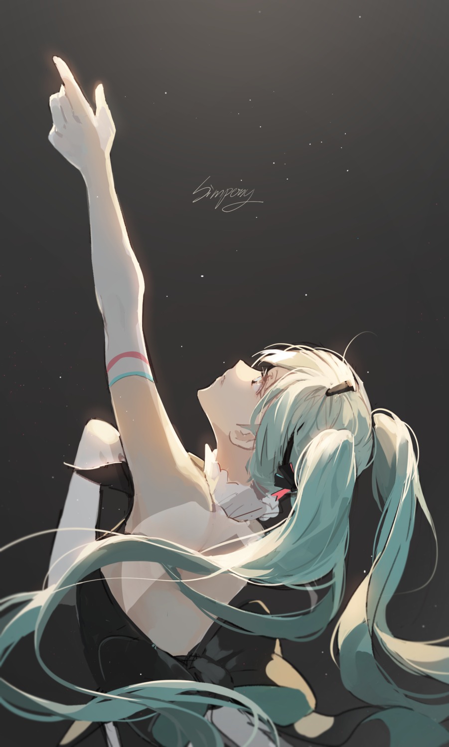 eso_(toory), hatsune_miku, hatsune_miku_symphony, no_bra, vocaloid