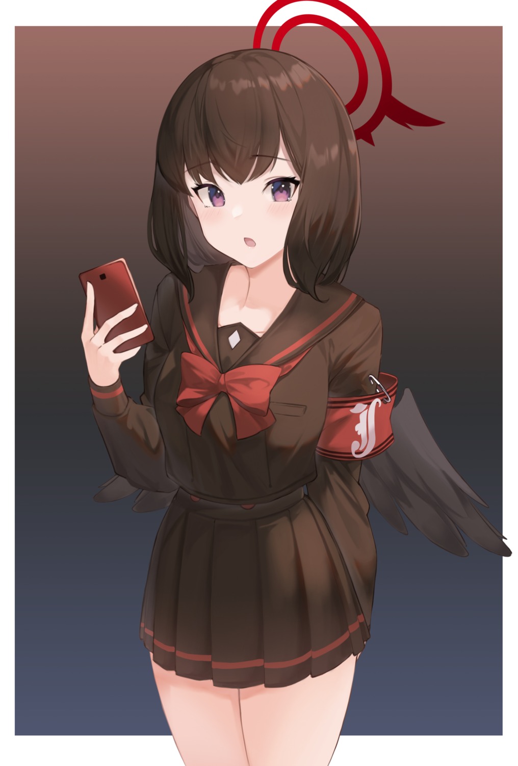 angel, blue_archive, cynd, seifuku, shizuyama_mashiro, wings