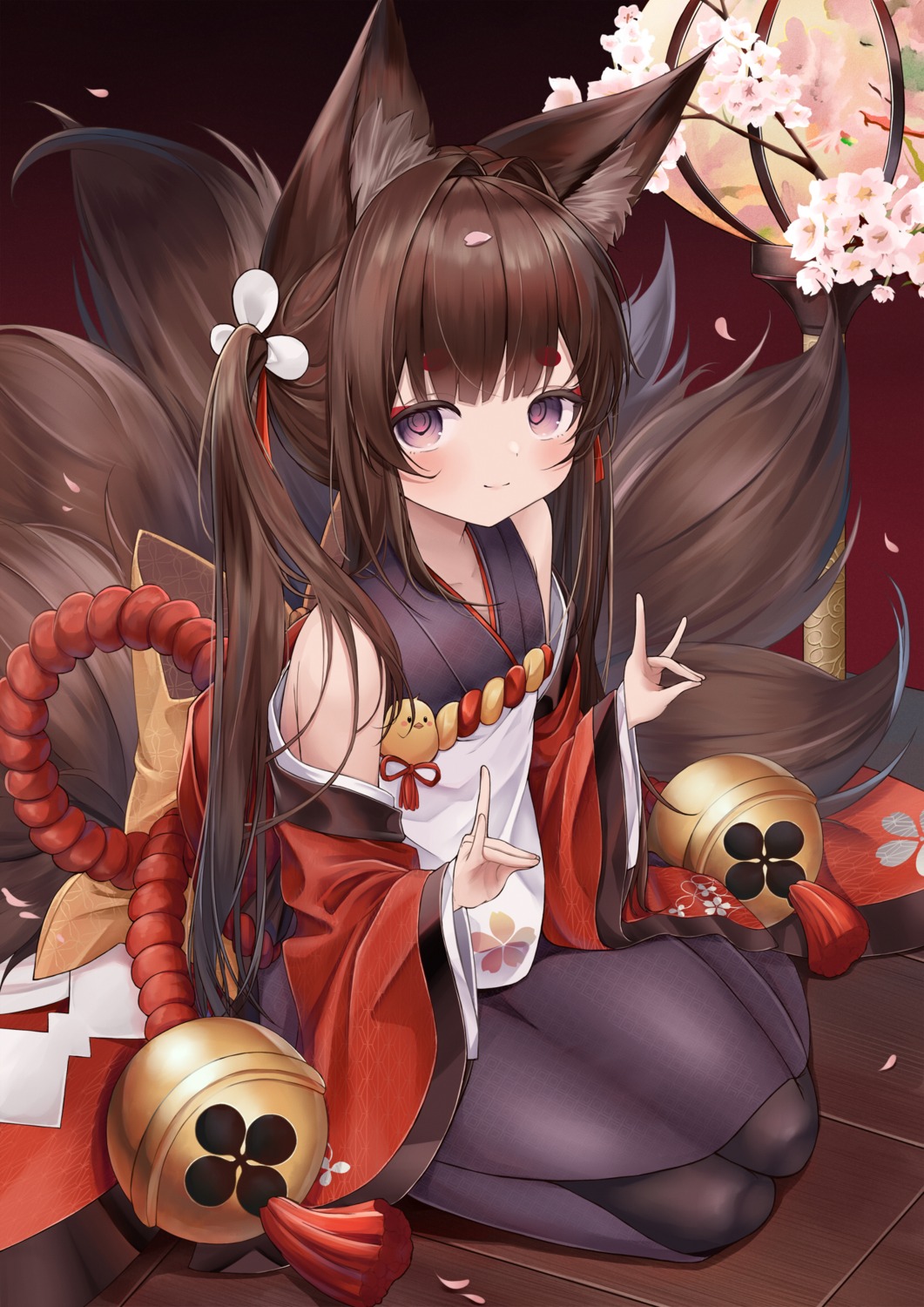 amagi-chan_(azur_lane), amagi_(azur_lane), animal_ears, azur_lane, japanese_clothes, kitsune, manjuu_(azur_lane), minoshi
