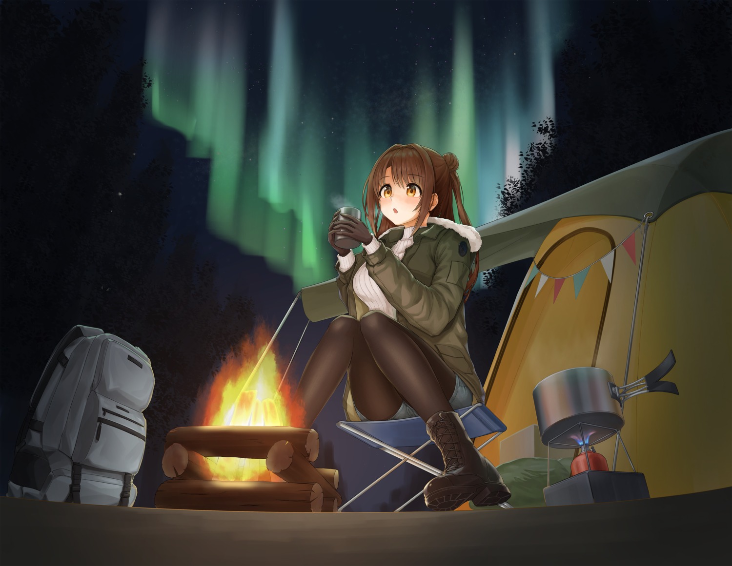 hear_(kpmf4732), pantyhose, shimamura_uzuki, sweater, the_idolm@ster, the_idolm@ster_cinderella_girls