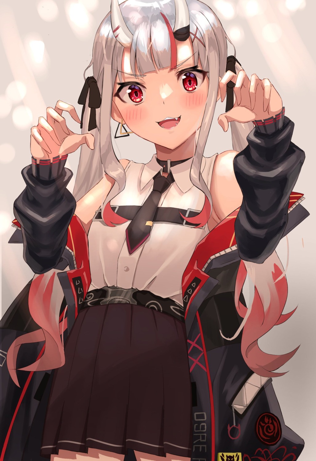 hololive, horns, nakiri_ayame, uuroncha