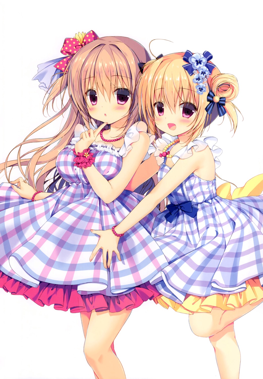 dress, hoshigaoka_ciel, miyasaka_miyu, rina_(canvas+garden), summer_dress