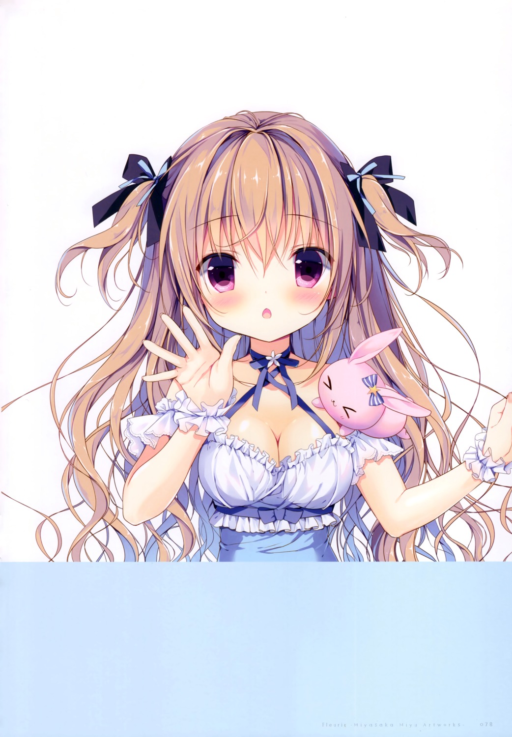 cleavage, dress, miyasaka_miyu, rina_(canvas+garden)