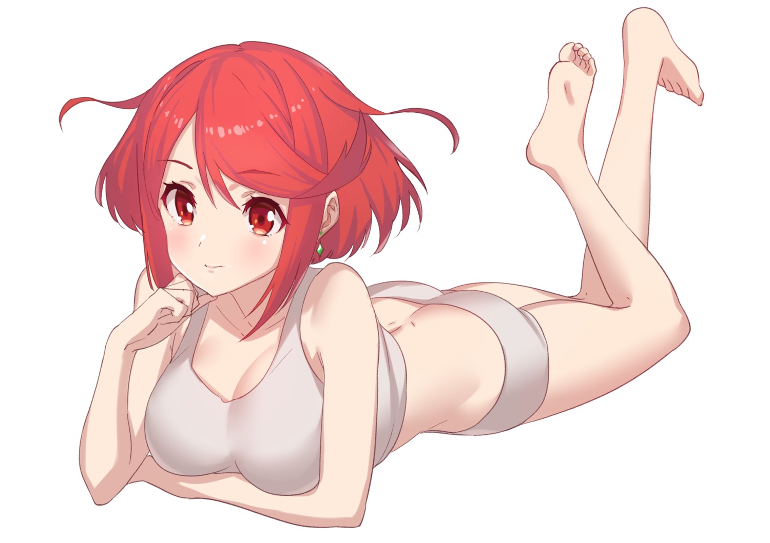 cleavage, feet, green322, homura_(xenoblade_2), xenoblade_(series), xenoblade_2