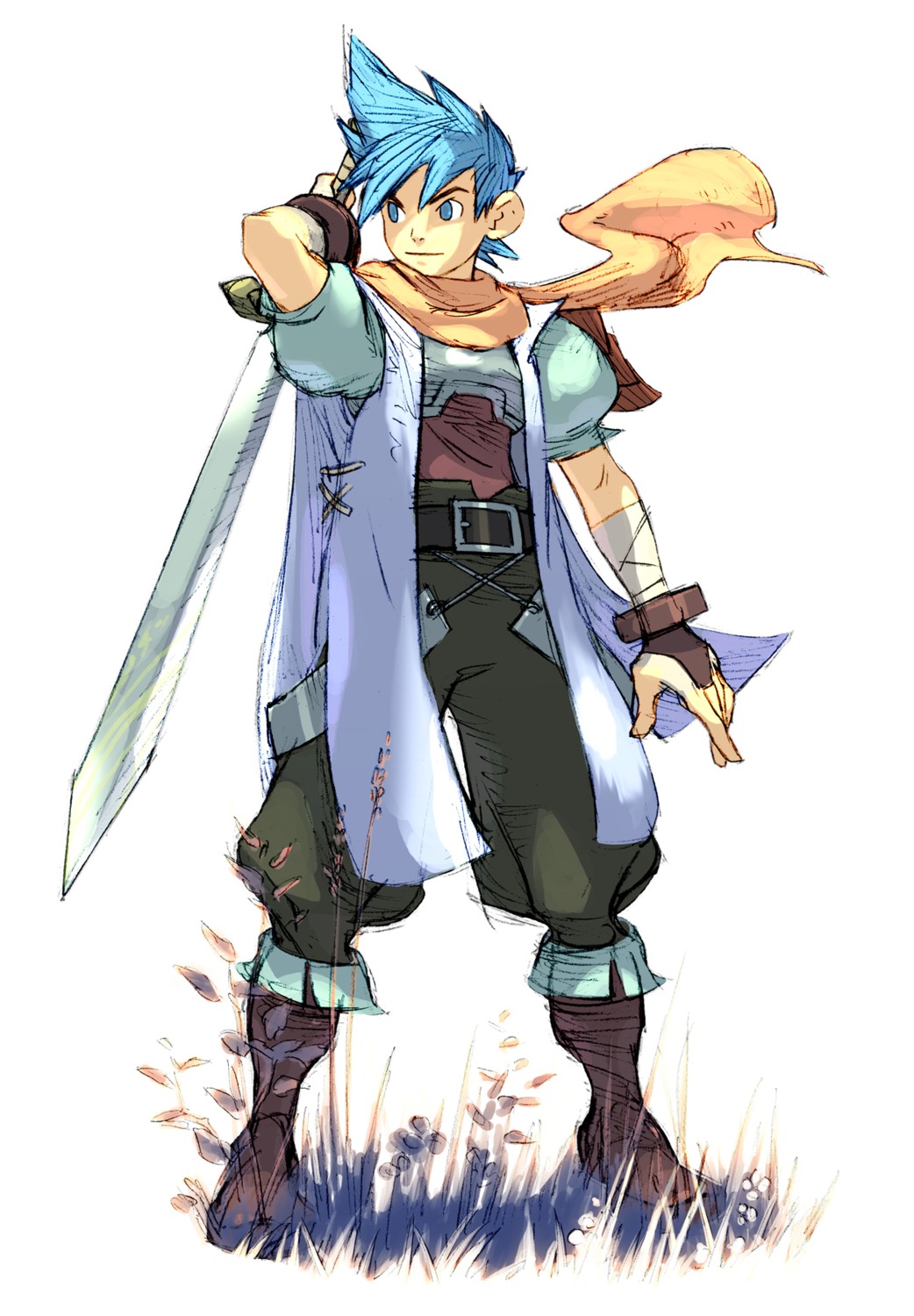 breath_of_fire, breath_of_fire_iii, male, ryuu_(breath_of_fire_iii), sword, yoshikawa_tatsuya