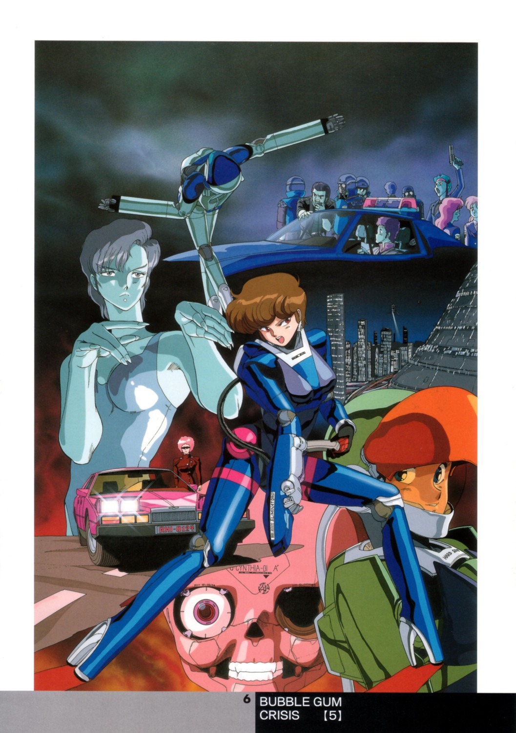 asagiri_priscilla, bubblegum_crisis, sonoda_kenichi, sylia_stingray, yamazaki_linna