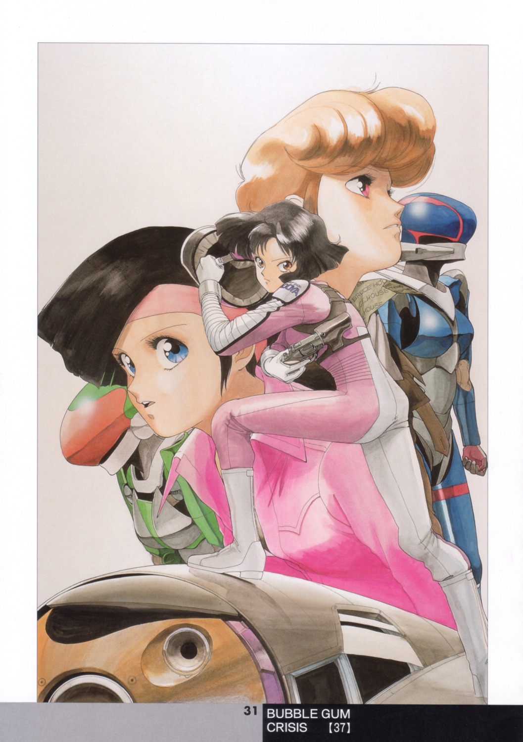 asagiri_priscilla, bubblegum_crisis, chang_irene, sonoda_kenichi, yamazaki_linna