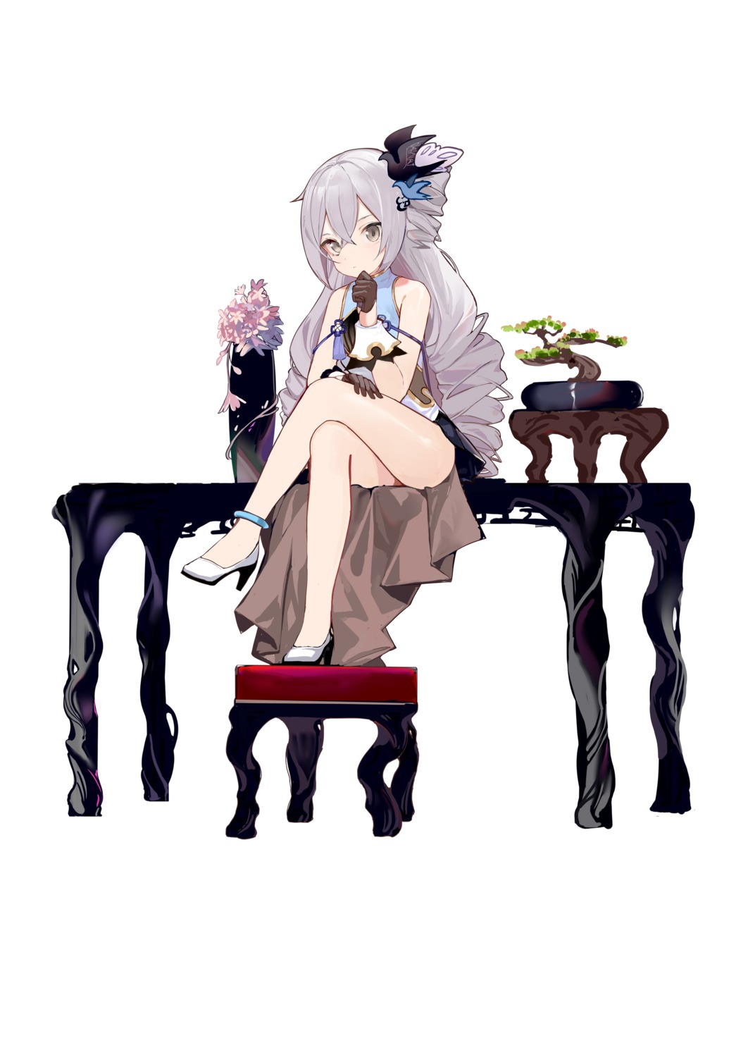 asian_clothes, benghuai_xueyuan, bronya_zaychik, gree4, heels, lyk_wuyan, skirt_lift